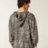Φούτερ με κουκούλα και φερμουάρ Boxy Thermal Camo Φούτερ με κουκούλα και φερμουάρ Boxy Thermal Camo