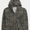 Φούτερ με κουκούλα και φερμουάρ Boxy Thermal Camo Φούτερ με κουκούλα και φερμουάρ Boxy Thermal Camo