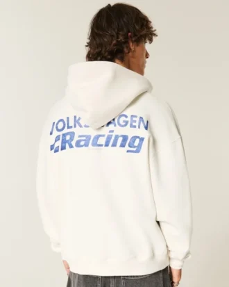 Φούτερ με κουκούλα και φερμουάρ Boxy Volkswagen Racing Graphic Φούτερ με κουκούλα και φερμουάρ Boxy Volkswagen Racing Graphic