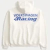 Φούτερ με κουκούλα και φερμουάρ Boxy Volkswagen Racing Graphic Φούτερ με κουκούλα και φερμουάρ Boxy Volkswagen Racing Graphic