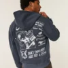 Φούτερ με κουκούλα και φερμουάρ Boxy Zip-Up Ford Graphic Hoodie