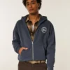 Φούτερ με κουκούλα και φερμουάρ Boxy Zip-Up Ford Graphic Hoodie