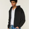 Φούτερ με κουκούλα και φερμουάρ Boxy Zip-Up Good Luck Graphic Hoodie