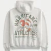 Φούτερ με κουκούλα και φερμουάρ Boxy Zip-Up University of Miami Hurricanes Graphic Hoodie