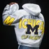 Φούτερ με κουκούλα και φερμουάρ Boxy Zip-Up University of Michigan Wolverines Graphic Hoodie