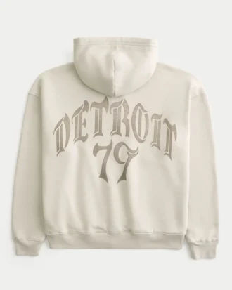 Φούτερ με κουκούλα και φερμουάρ Detroit 79 Graphic