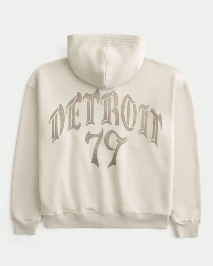 Φούτερ με κουκούλα και φερμουάρ Detroit 79 Graphic Φούτερ με κουκούλα και φερμουάρ Detroit 79 Graphic