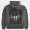 Φούτερ με κουκούλα και φερμουάρ με γραφικό Dodge Viper