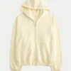 Φούτερ με κουκούλα και φερμουάρ με oversized σχέδιο αστερία Φούτερ με κουκούλα και φερμουάρ με oversized σχέδιο αστερία