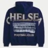 Φούτερ με κουκούλα και φερμουάρ με σχέδιο Chelsea Football Club Φούτερ με κουκούλα και φερμουάρ με σχέδιο Chelsea Football Club