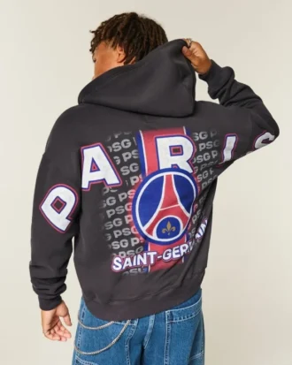 Φούτερ με κουκούλα και φερμουάρ Paris Saint-Germain F.C. Graphic