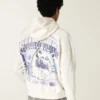 Φούτερ με κουκούλα και γραφικό σχέδιο Boxy Penn State University Nittany Lions