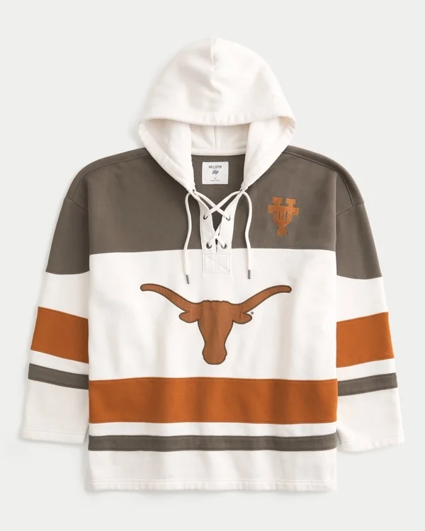 Φούτερ με κουκούλα και γραφικό σχέδιο Longhorns του Πανεπιστημίου του Τέξας στο Ώστιν Φούτερ με κουκούλα και γραφικό σχέδιο Longhorns του Πανεπιστημίου του Τέξας στο Ώστιν