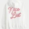 Φούτερ με κουκούλα και oversized σχέδιο Candy Cane Φούτερ με κουκούλα και oversized σχέδιο Candy Cane
