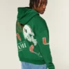 Φούτερ με κουκούλα και σχέδιο Boxy University of Miami Hurricanes Φούτερ με κουκούλα και σχέδιο Boxy University of Miami Hurricanes