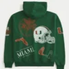 Φούτερ με κουκούλα και σχέδιο Boxy University of Miami Hurricanes Φούτερ με κουκούλα και σχέδιο Boxy University of Miami Hurricanes