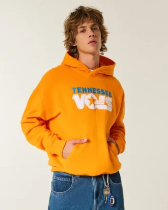 Φούτερ με κουκούλα και σχέδιο Boxy University of Tennessee Volunteers