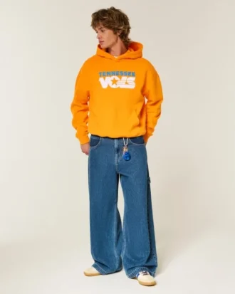 Φούτερ με κουκούλα και σχέδιο Boxy University of Tennessee Volunteers