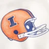 Φούτερ με κουκούλα και σχέδιο Fighting Illini του Πανεπιστημίου του Ιλινόις