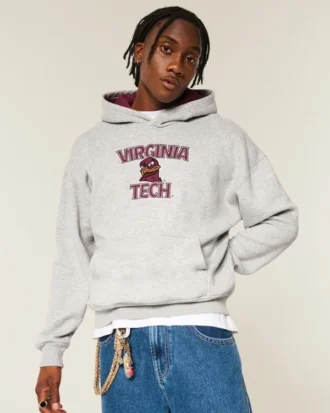 Φούτερ με κουκούλα και σχέδιο Virginia Tech Hokies