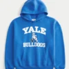 Φούτερ με κουκούλα και σχέδιο Yale Bulldogs
