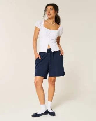 Gilly Hicks Active Cooldown Side Bow Shorts