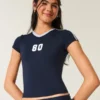 Gilly Hicks Active Graphic Baby Tee Gilly Hicks Active Graphic Baby Tee