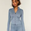 Gilly Hicks Active Recharge Bow Double Zip Jacket Gilly Hicks Active Recharge Bow Double Zip Jacket