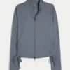 Gilly Hicks Active Recharge Side-Tie Zip-Up Jacket Gilly Hicks Active Recharge Side-Tie Zip-Up Jacket