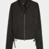 Gilly Hicks Active Recharge Side-Tie Zip-Up Jacket Gilly Hicks Active Recharge Side-Tie Zip-Up Jacket
