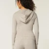 Gilly Hicks Cozy Sweater-Knit Zip-Up Hoodie Gilly Hicks Cozy Sweater-Knit Zip-Up Hoodie