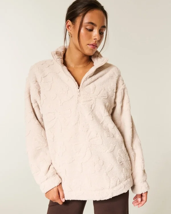 Gilly Hicks Sherpa Φούτερ με φερμουάρ στο μισό μήκος Gilly Hicks Sherpa Φούτερ με φερμουάρ στο μισό μήκος
