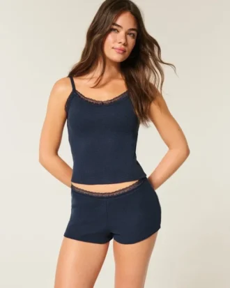 Gilly Hicks Σορτς Waffle Lace Shortie