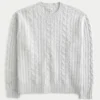 Hollister Comfy Cloud Πλεκτό πουλόβερ με καλώδια Hollister Comfy Cloud Πλεκτό πουλόβερ με καλώδια
