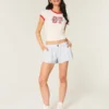 Hollister Livvy Σορτς χαμηλής μέσης από μείγμα λινού Hollister Livvy Σορτς χαμηλής μέσης από μείγμα λινού