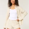 Hollister Livvy Σορτς χαμηλής μέσης από μείγμα λινού 3″ Hollister Livvy Σορτς χαμηλής μέσης από μείγμα λινού 3″