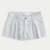 Hollister Livvy Σορτς χαμηλής μέσης από μείγμα λινού Hollister Livvy Σορτς χαμηλής μέσης από μείγμα λινού
