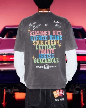 Hollister x Taco Bell Φαρδύ βαρύ μπλουζάκι με σχέδιο Hollister x Taco Bell Φαρδύ βαρύ μπλουζάκι με σχέδιο