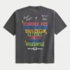 Hollister x Taco Bell Φαρδύ βαρύ μπλουζάκι με σχέδιο
