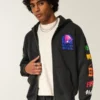 Hollister x Taco Bell Φούτερ με κουκούλα και φερμουάρ
