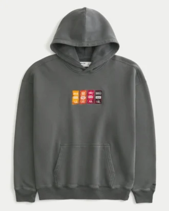 Hollister x Taco Bell Φούτερ με κουκούλα και γραφικό σχέδιο