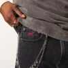 Hollister x Taco Bell Πλυμένα μαύρα κεντημένα γραφικά φαρδιά τζιν Hollister x Taco Bell Πλυμένα μαύρα κεντημένα γραφικά φαρδιά τζιν