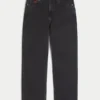Hollister x Taco Bell Πλυμένα μαύρα κεντημένα γραφικά φαρδιά τζιν Hollister x Taco Bell Πλυμένα μαύρα κεντημένα γραφικά φαρδιά τζιν