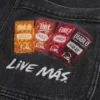 Hollister x Taco Bell Πλυμένα μαύρα κεντημένα γραφικά φαρδιά τζιν Hollister x Taco Bell Πλυμένα μαύρα κεντημένα γραφικά φαρδιά τζιν