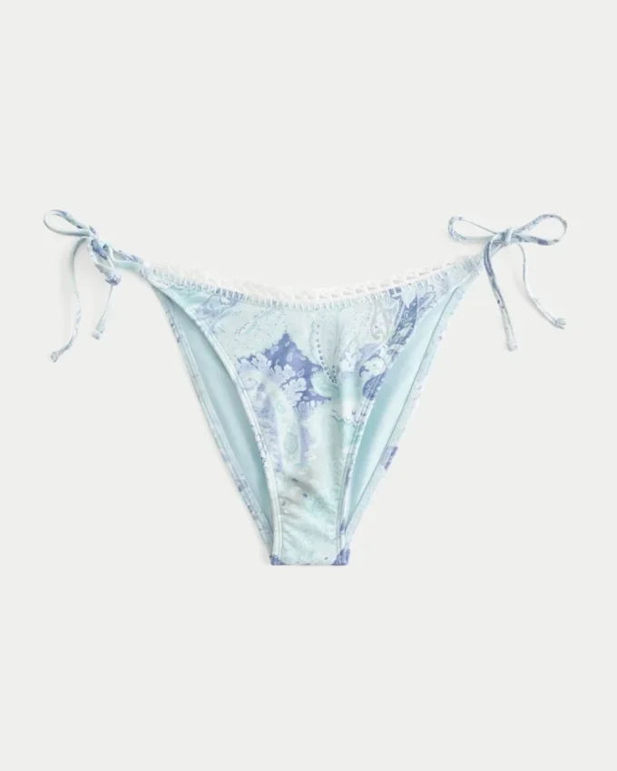 Κροσέ στυλ με κορδόνια στα πλάγια Cheeky Bikini Bottom Κροσέ στυλ με κορδόνια στα πλάγια Cheeky Bikini Bottom