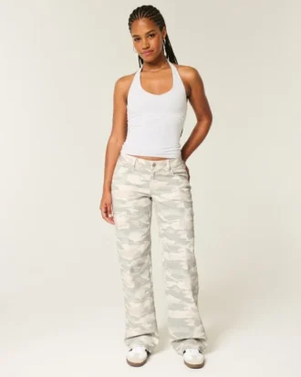 Κυρτό χαμηλό Y2K Camo Baggy Jeans