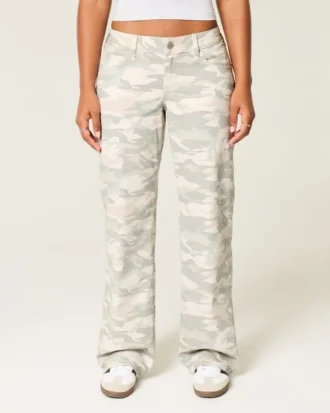 Κυρτό χαμηλό Y2K Camo Baggy Jeans