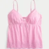 Λαμπερό κεντημένο babydoll top Λαμπερό κεντημένο babydoll top