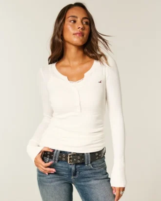 Μακρυμάνικη μπλούζα Icon Henley
