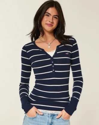 Μακρυμάνικη μπλούζα Icon Henley